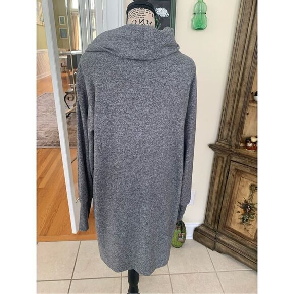 Maeve Anthropologie Sweater Gray Long Sleeve Cowl Neck Pullover - Picture 2 of 9